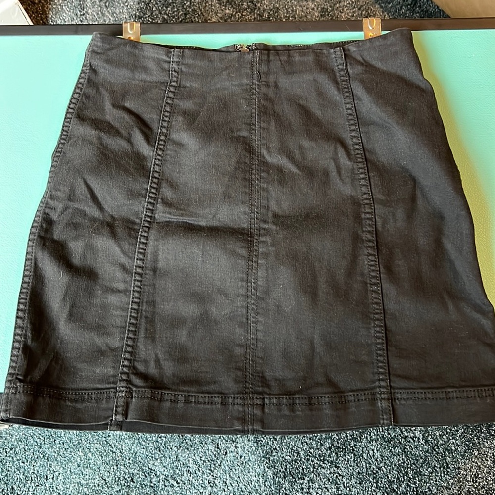 Free people black mini skirt